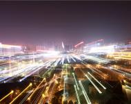 农洽会期间驻马店的夜晚