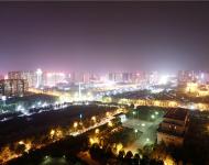 农洽会期间驻马店的夜晚