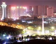 农洽会期间驻马店的夜晚