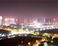 农洽会期间驻马店的夜晚